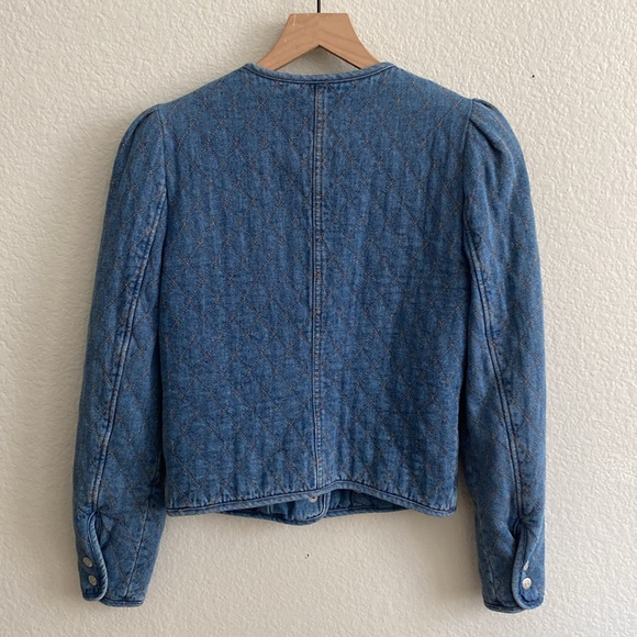 Veronica Beard Quilted Denim Camilla Jacket Size XS - Picture 8 of 15